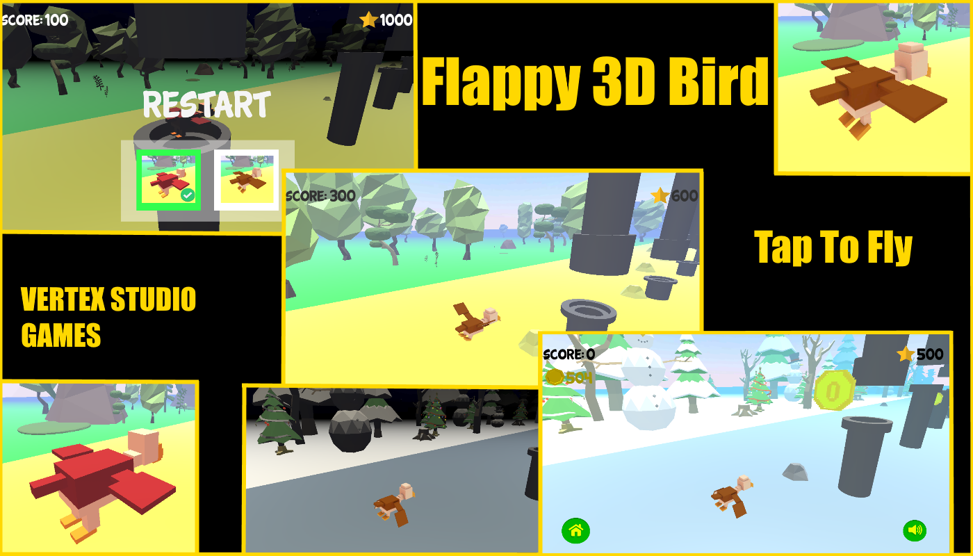 Flappy 3D Bird - Seasons